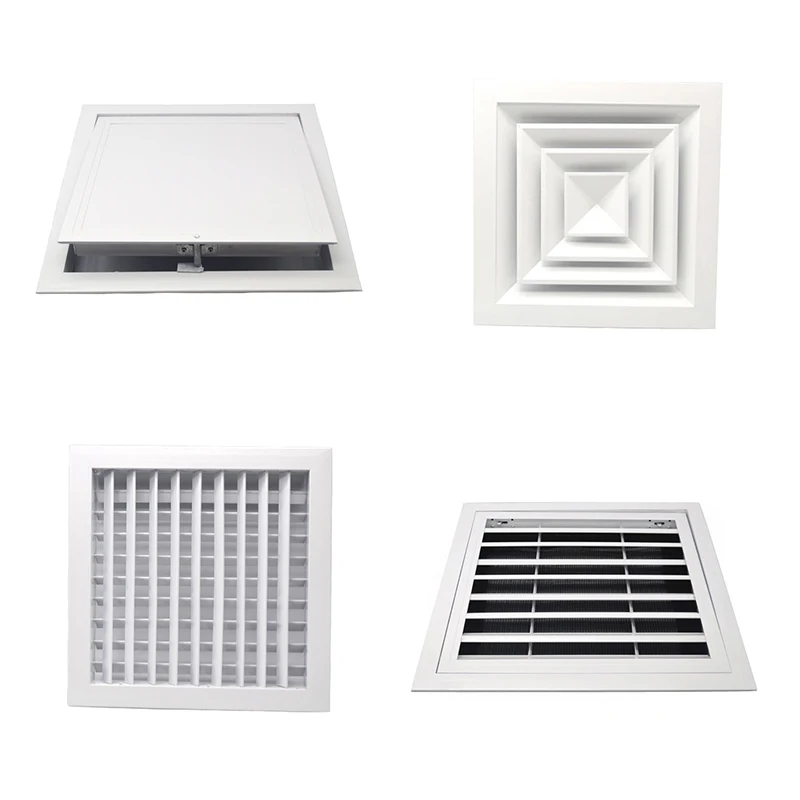 Ventilation Grille Aluminum - Grille d'aération blanche en alliage d'aluminium,