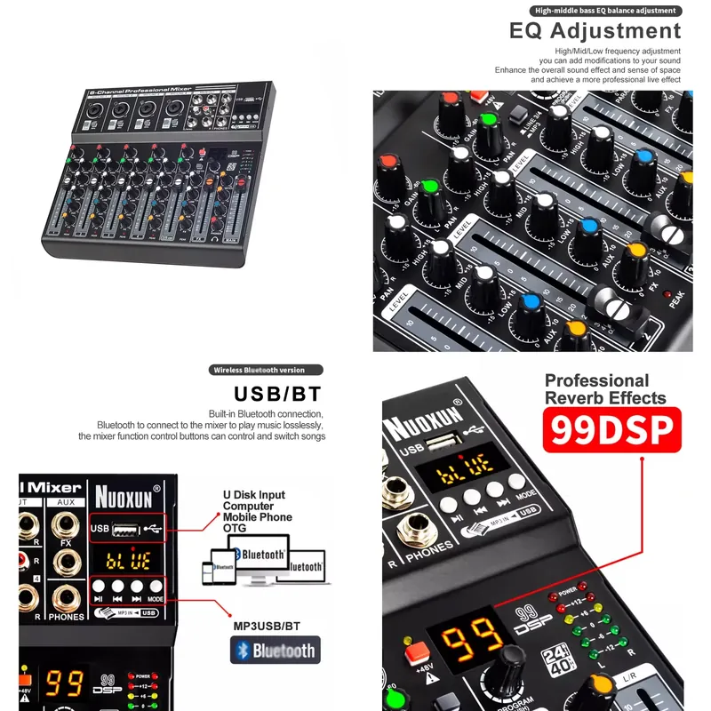 Audio Interface - Console de mixage audio, interface système