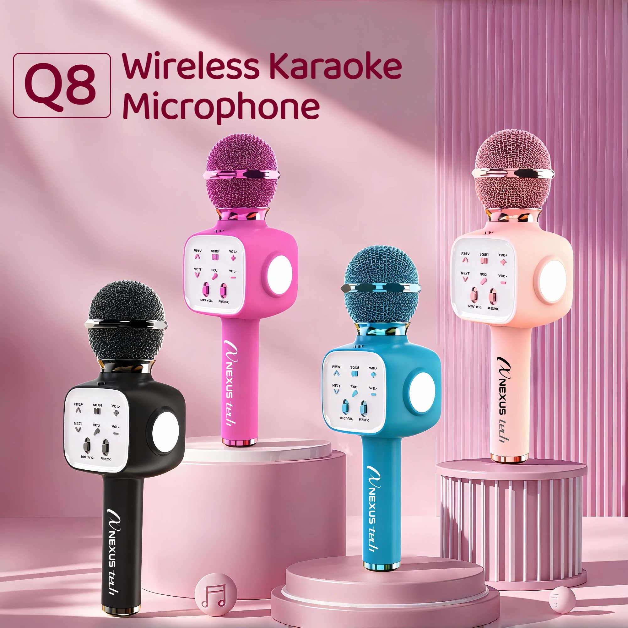 Speaker Kit - Microphone de karaoké sans fil Bluetooth