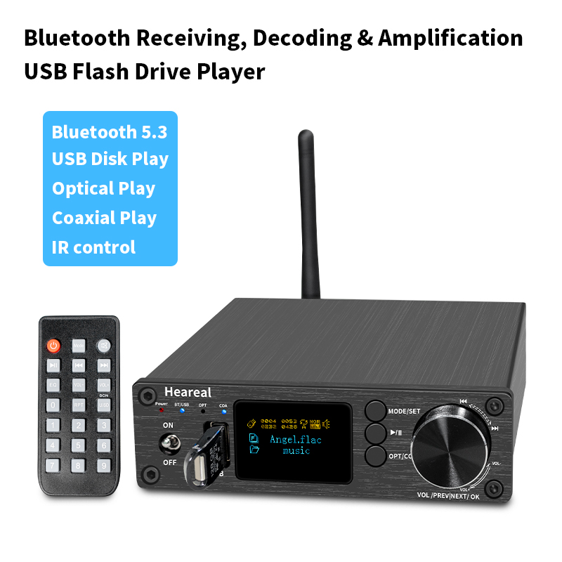 Passive Preamp - Récepteur audio Bluetooth 5.3 HiFi DAC
