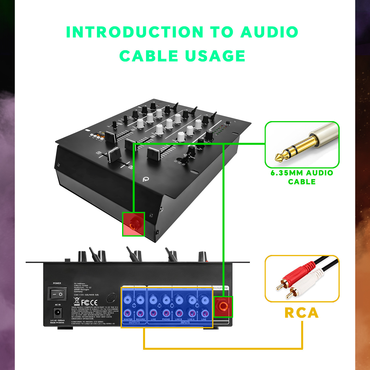 Console de mixage DJ 4 canaux, - Audio Interface avis et prix