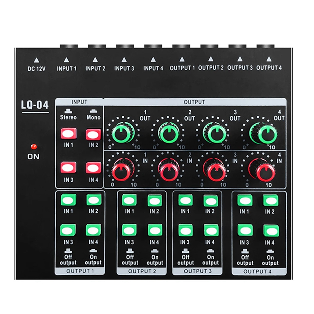 (MEOF) -LQ04 Mixeur 4 canaux,  - Audio Interface avis et prix