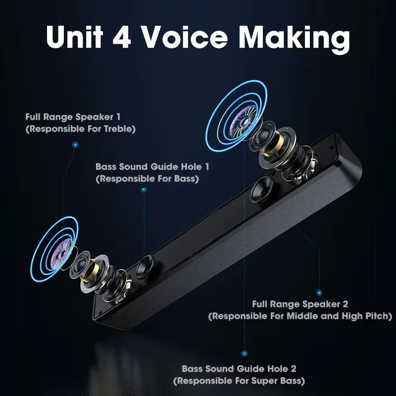 Barre de son Bluetooth 5.0 4D  - Speaker Driver avis et prix