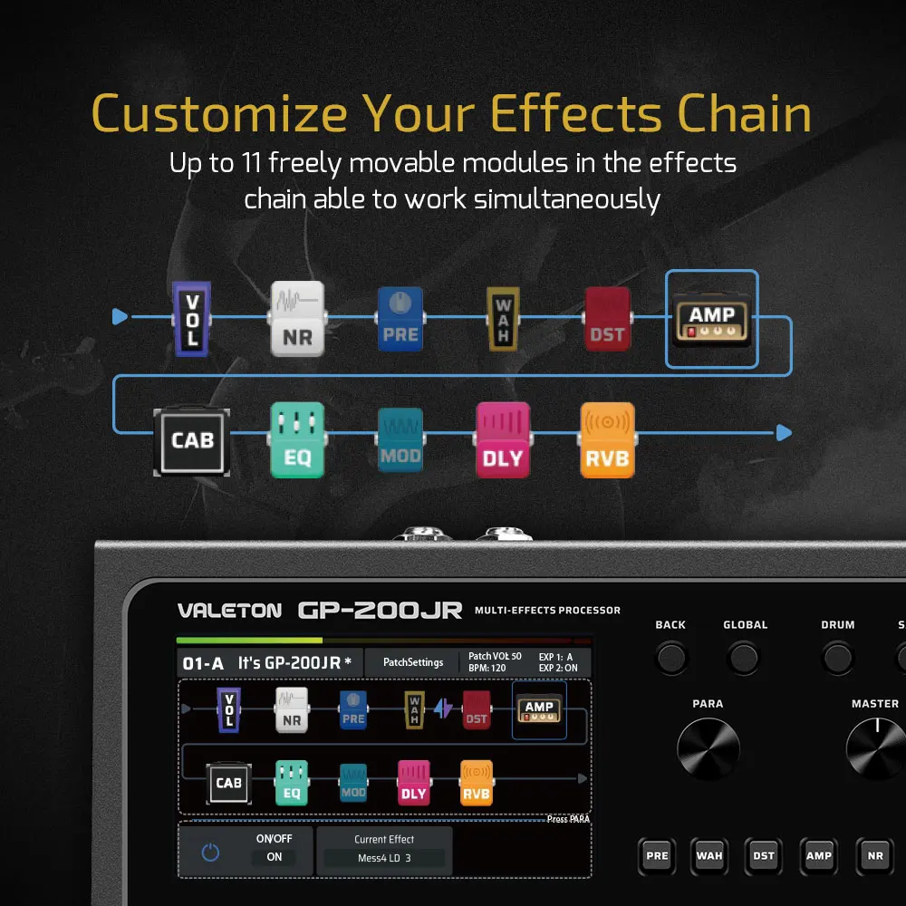 VALETON GP-200JR guitare basse - Audio Interface avis et prix